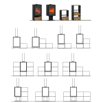 Domino-Holzofen mit Holzlager und 3-Ebenen-Modul – 8,5 kW – Bild 6