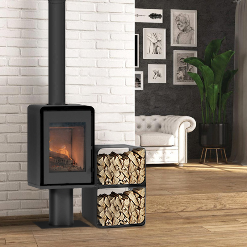 pack-poele-a-bois-modula-avec-pied-11415.jpg Domino-Holzofen mit Fuß und 2-Stufen-Modul – 8,5 kW – Bild 1