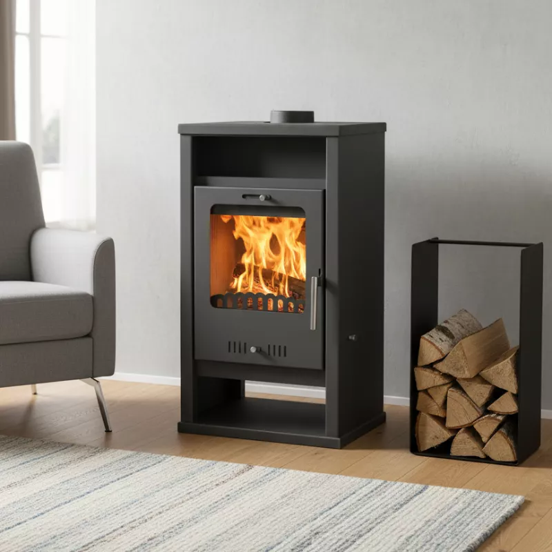 poele-a-bois-monolithe.webp Monolith-Holzofen – 8 kW – Bild 1